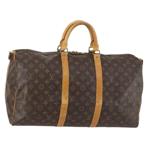 LOUIS VUITTON Monogram Keepall Bandouliere 50 Boston Bag - Picture 1 of 15